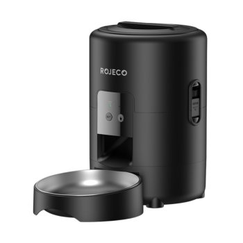 Rojeco Smart Pet Feeder 2L WiFi Automatic Food Dispenser Black