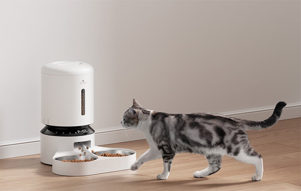 Automatic Pet Feeder Petlibro Granary Double Bowl 5L WiFi White (3)