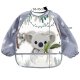 Waterproof Baby Feeding Bib Apron with Pocket and Sleeves