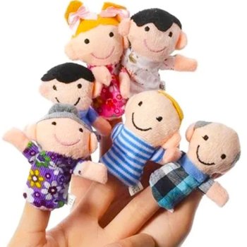 Family Finger Puppets Set, 6 pcs 22391