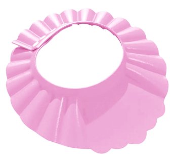 Adjustable baby bath visor pink