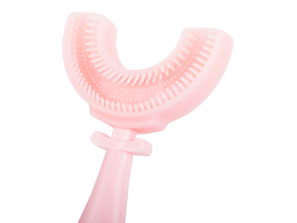 Silicone Manual Toothbrush For Children, Pink (0)