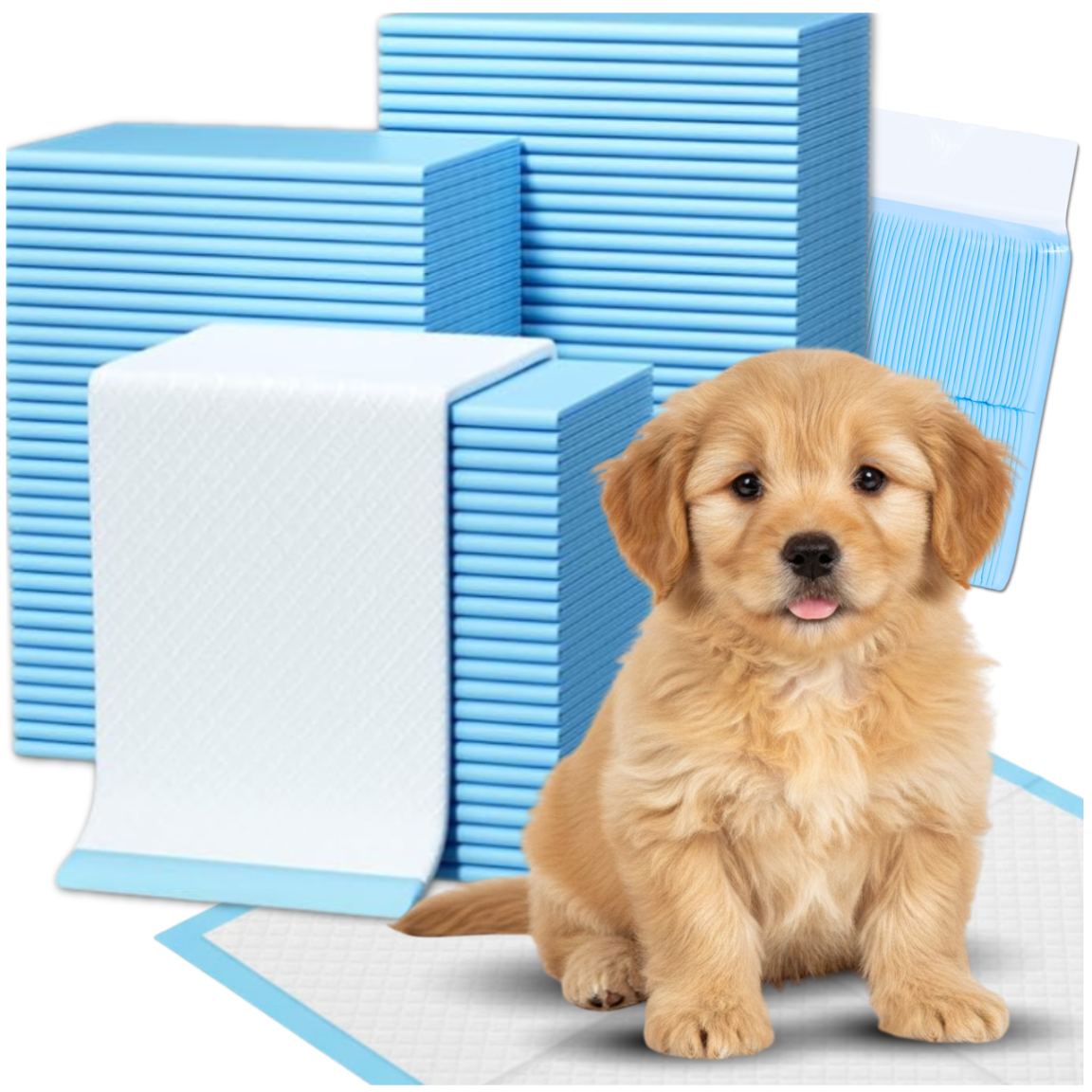 XL Puppy Training Pads Super Absorbent Dog Pee Pads 60x90cm, 50 Count Leak-Proof