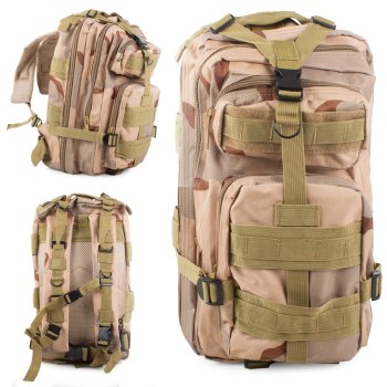 Tactical Military Backpack 30L – Survival, Hiking, Beige