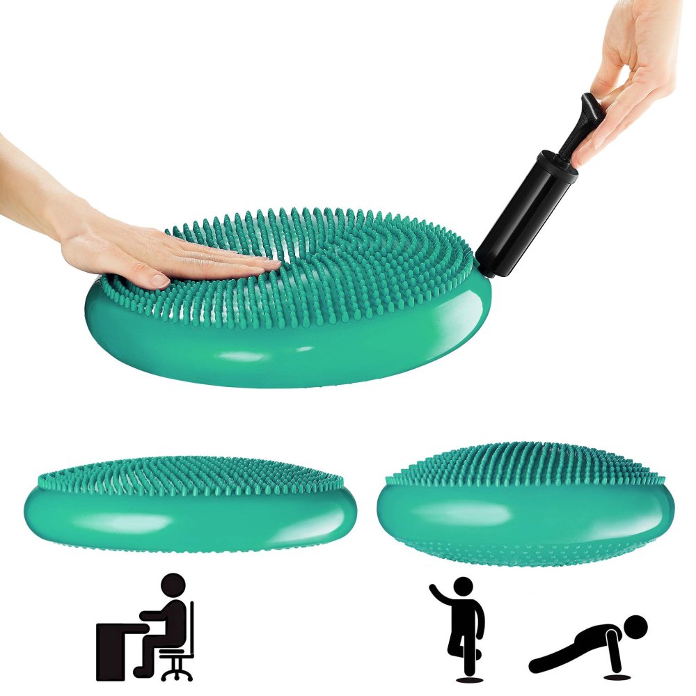 4Fizjo Balance Disc Stability Wobble Cussion Mat Pillow - Mint, 33cm (1)
