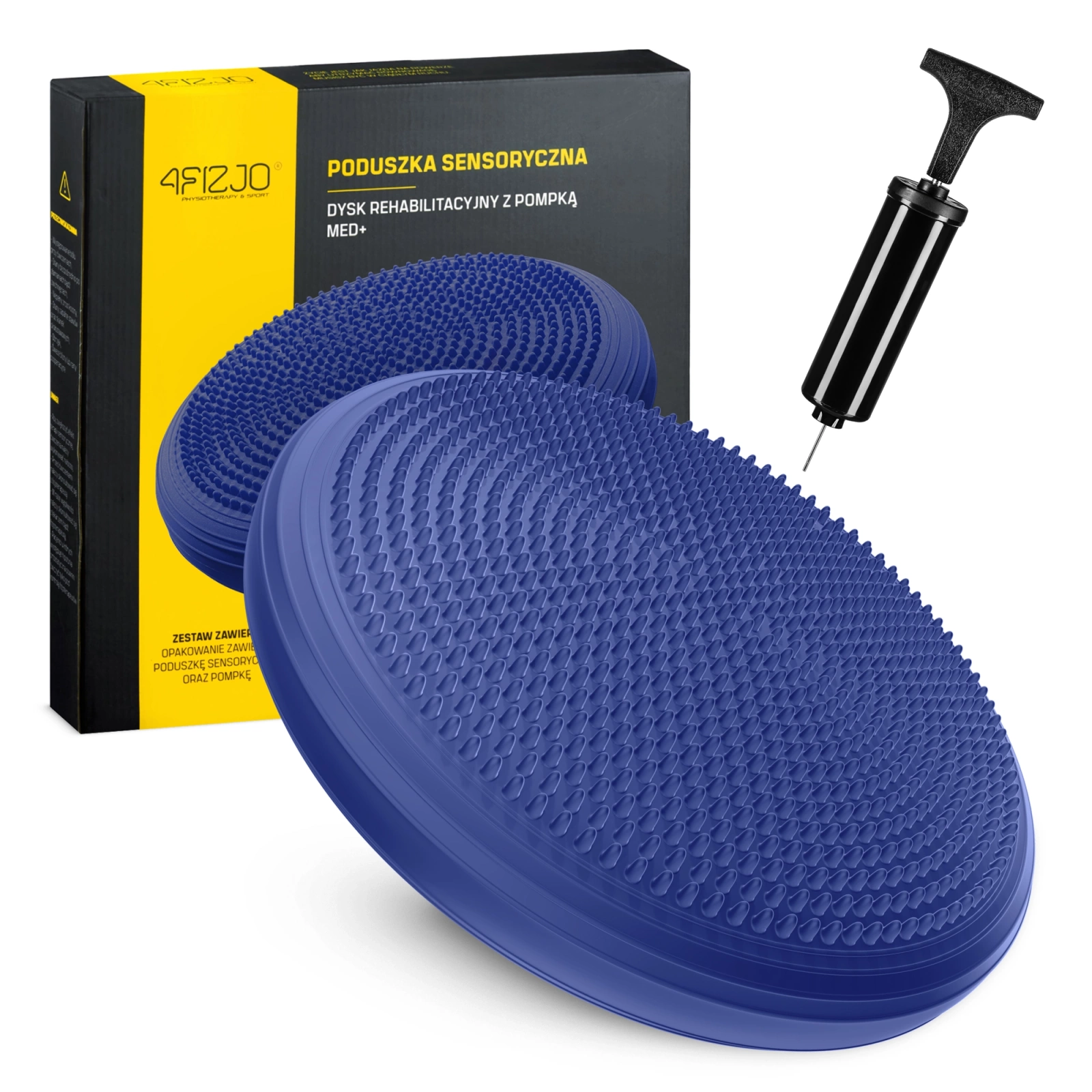 MED+ Balance Cushion 33 cm for Stability Training, Navy Blue