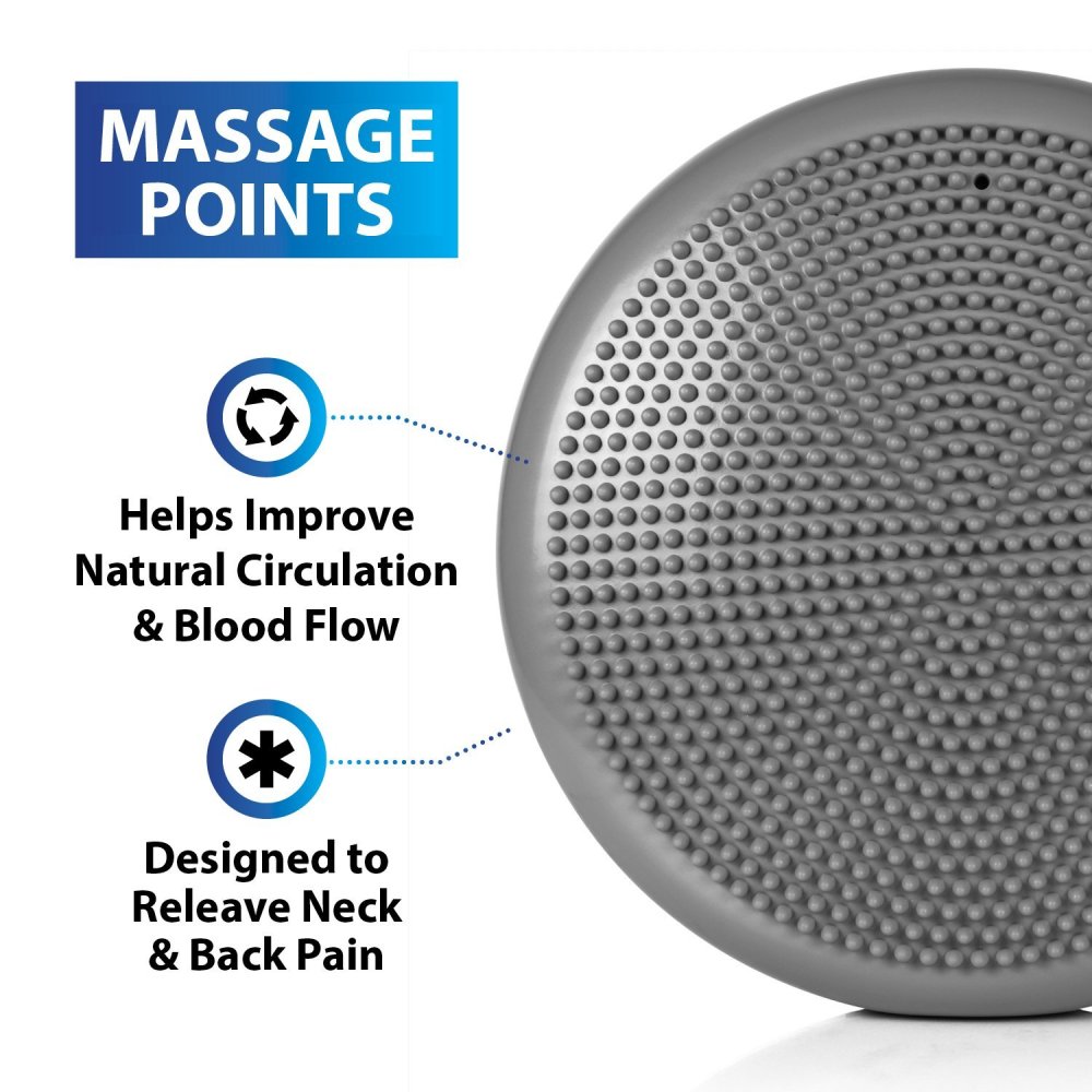 Yoga Balance Disc Stability Wobble Cussion Mat Pillow - Purple (1)