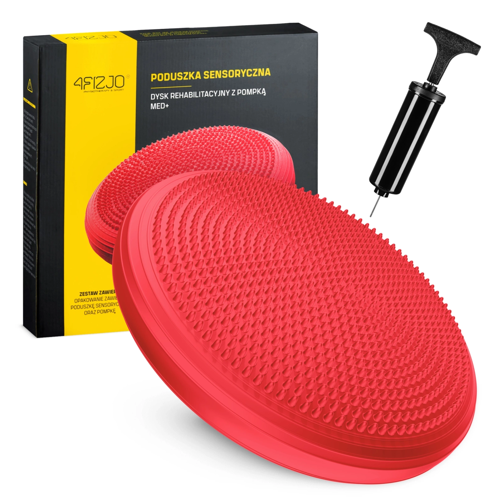 MED+ Balance Disc Wobble Cushion, 33 cm, Red