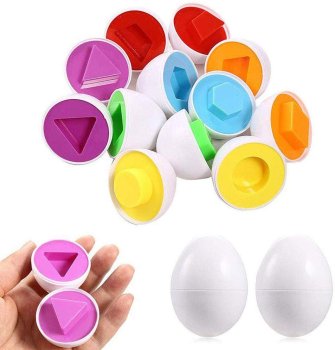 Educational Toy Eggs Match shapes and colors