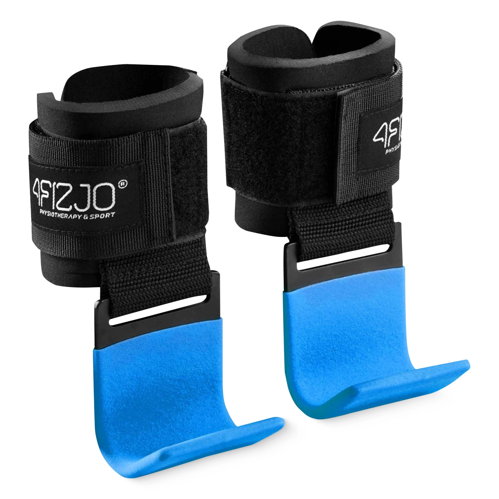 4FIZJO Training Hooks for Weightlifting and Pull-Ups, Blue