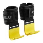 4Fizjo Weight Lifting Wrist Hooks Straps Grip Support for Pull-ups, Deadlifts Fitness, Gym, Power Training