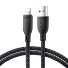 Joyroom A34 USB / Apple Iphone Lightning Data Charging Cable, 3A 1m, Black
