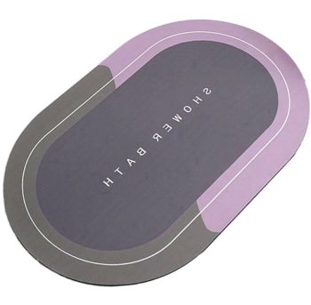 Quick-Dry Bathroom Mat, Purple