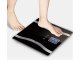 Analytical Glass Bathroom Scale 180kg with LCD, Black
