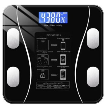 Ruhhy 22525 Smart Bathroom Scale with Bluetooth, 180 kg