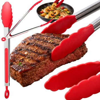 Kitchen and Grill Tongs for Meat and Salads 30 cm, Assorted Colors