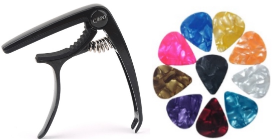 Univer. guitar capodaster black