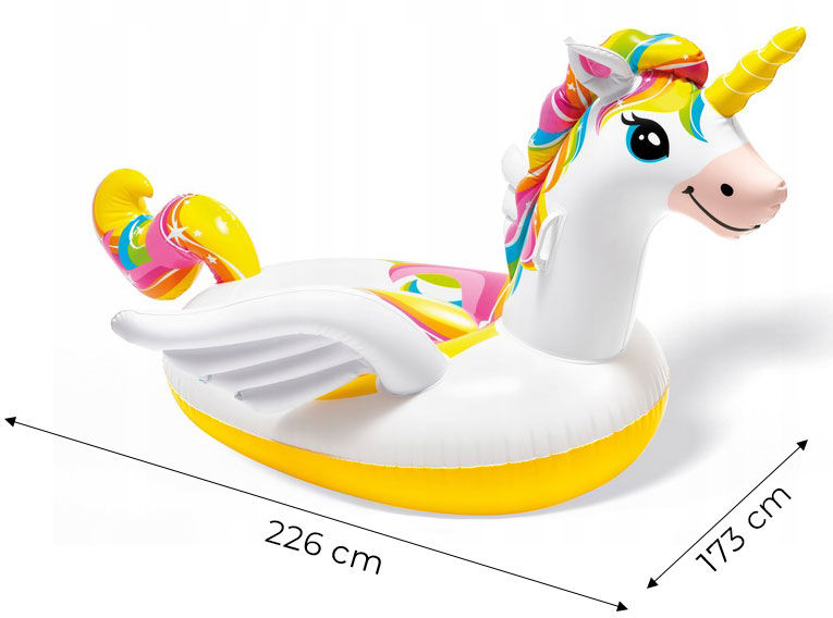 INTEX Inflatable Unicorn Island Ride-On Pool Float 57561 (2)