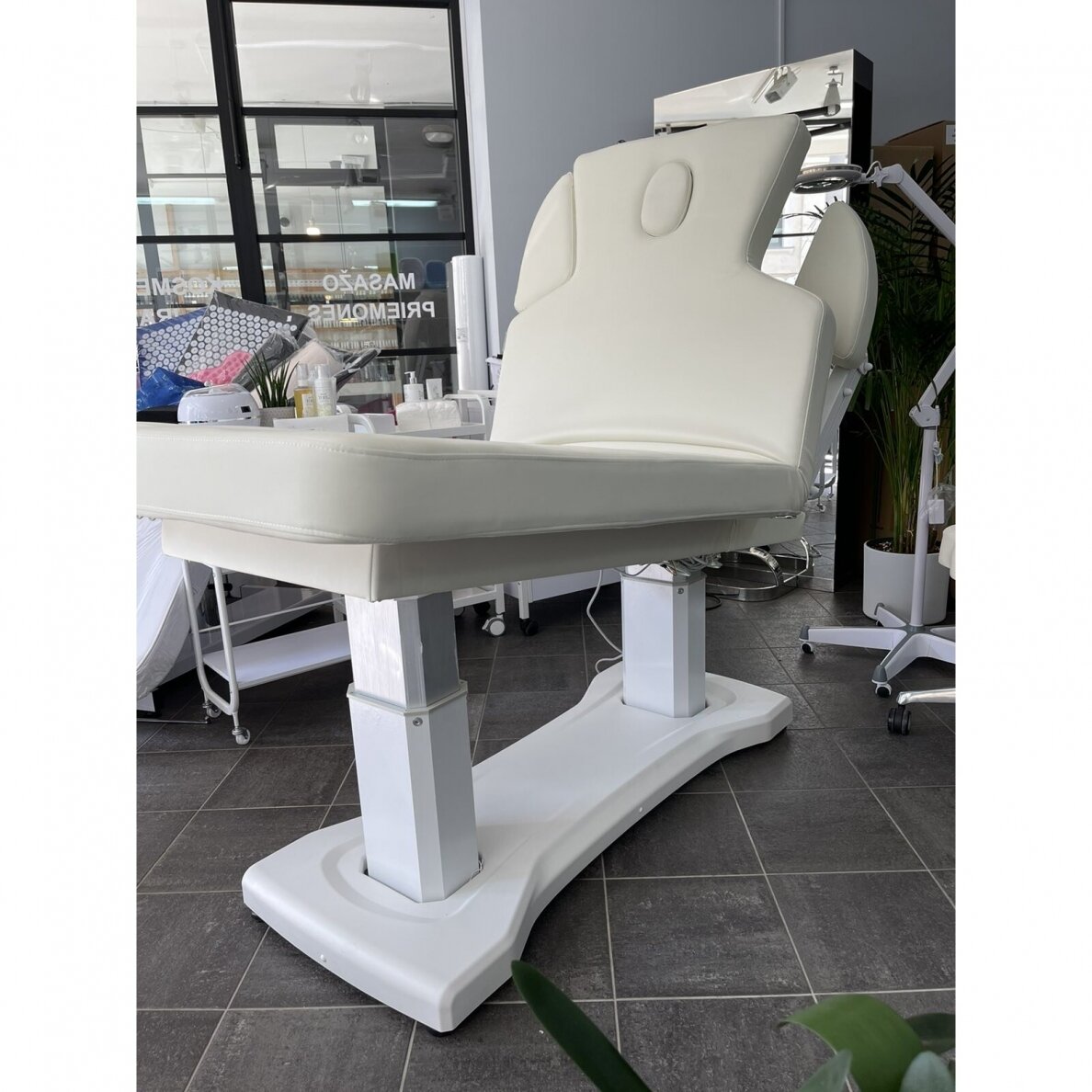 Cosmetic bed, massage couch AZZURRO 818A, white (3)