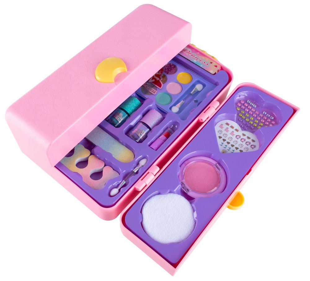 Girls Cosmetic Set Kids Makeup Kit in a Trunk (10)