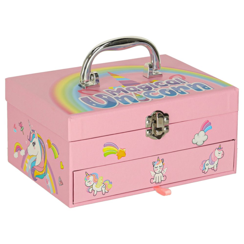Unicorn Makeup Case for Girls, Kids' Washable Makeup and Nail Art Set (0)