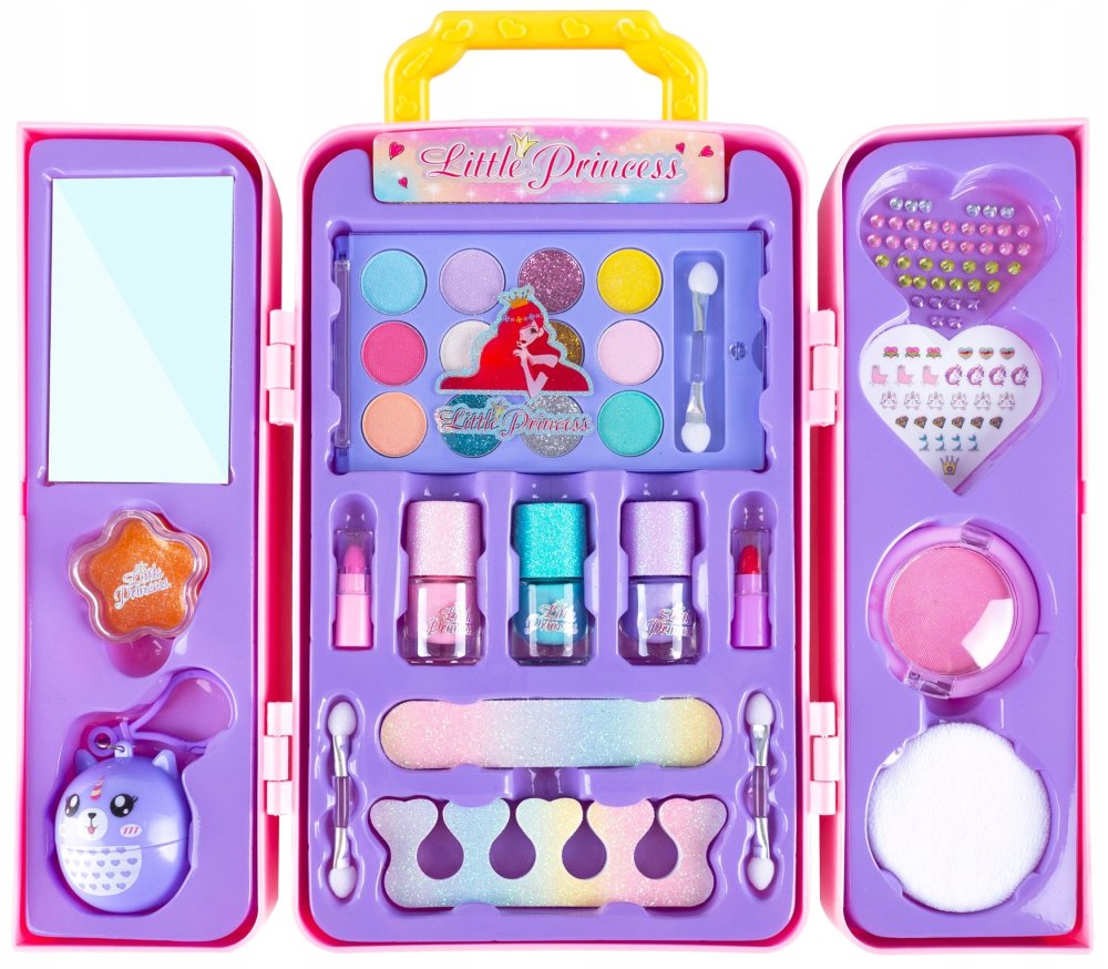 Girls Cosmetic Set Kids Makeup Kit in a Trunk (2)