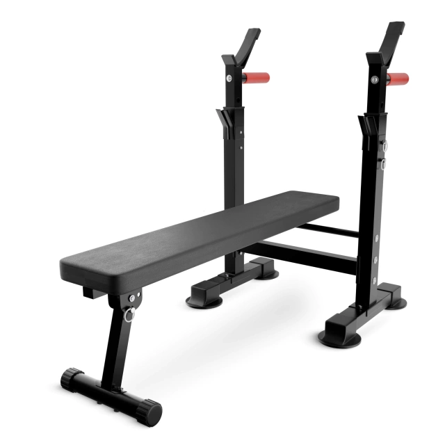 4FIZJO PRO+ Foldable Weight Bench with Barbell Rack