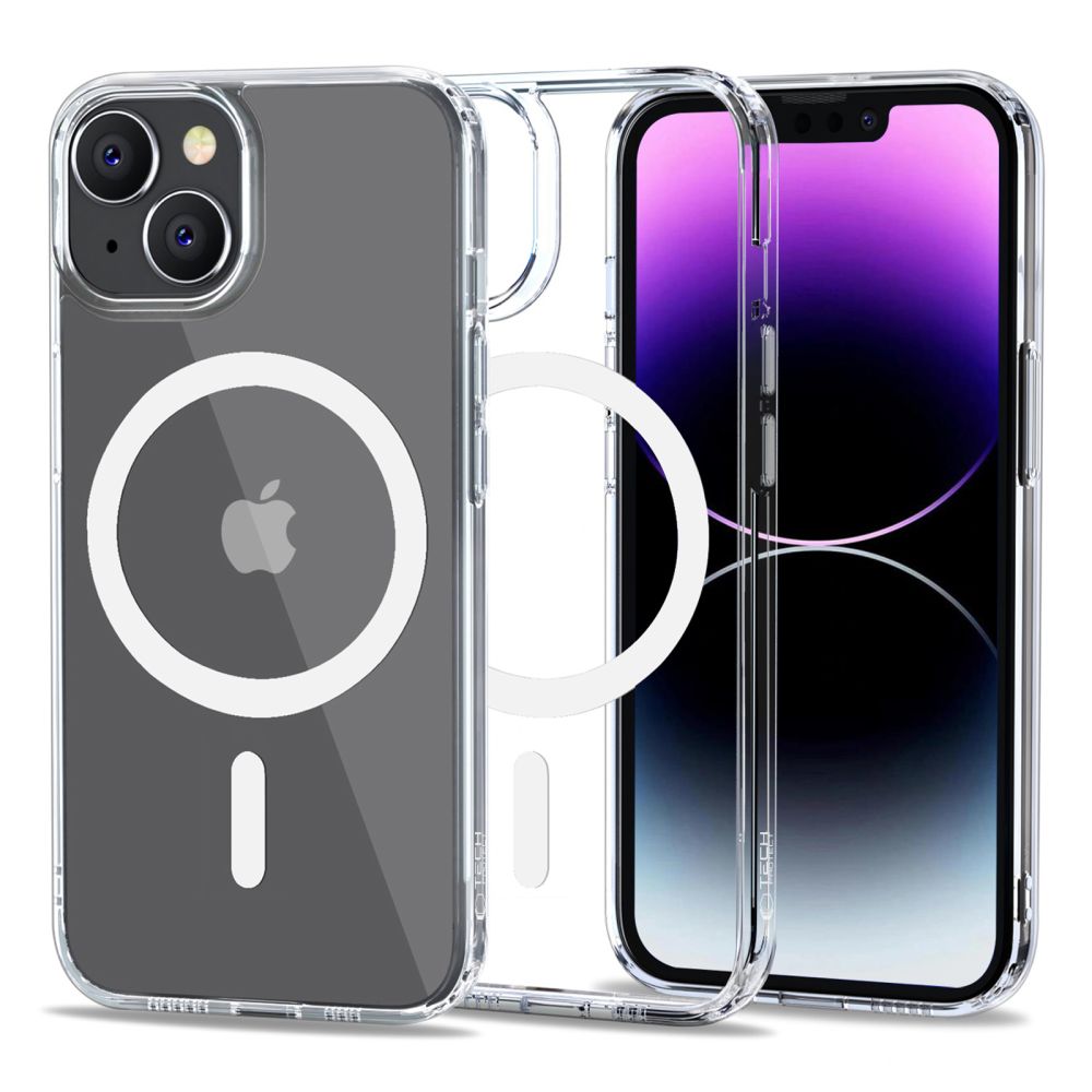 Apple iPhone 14 6.1'' Tech-Protect FlexAir Hybrid MagSafe Cover Case, Transparent