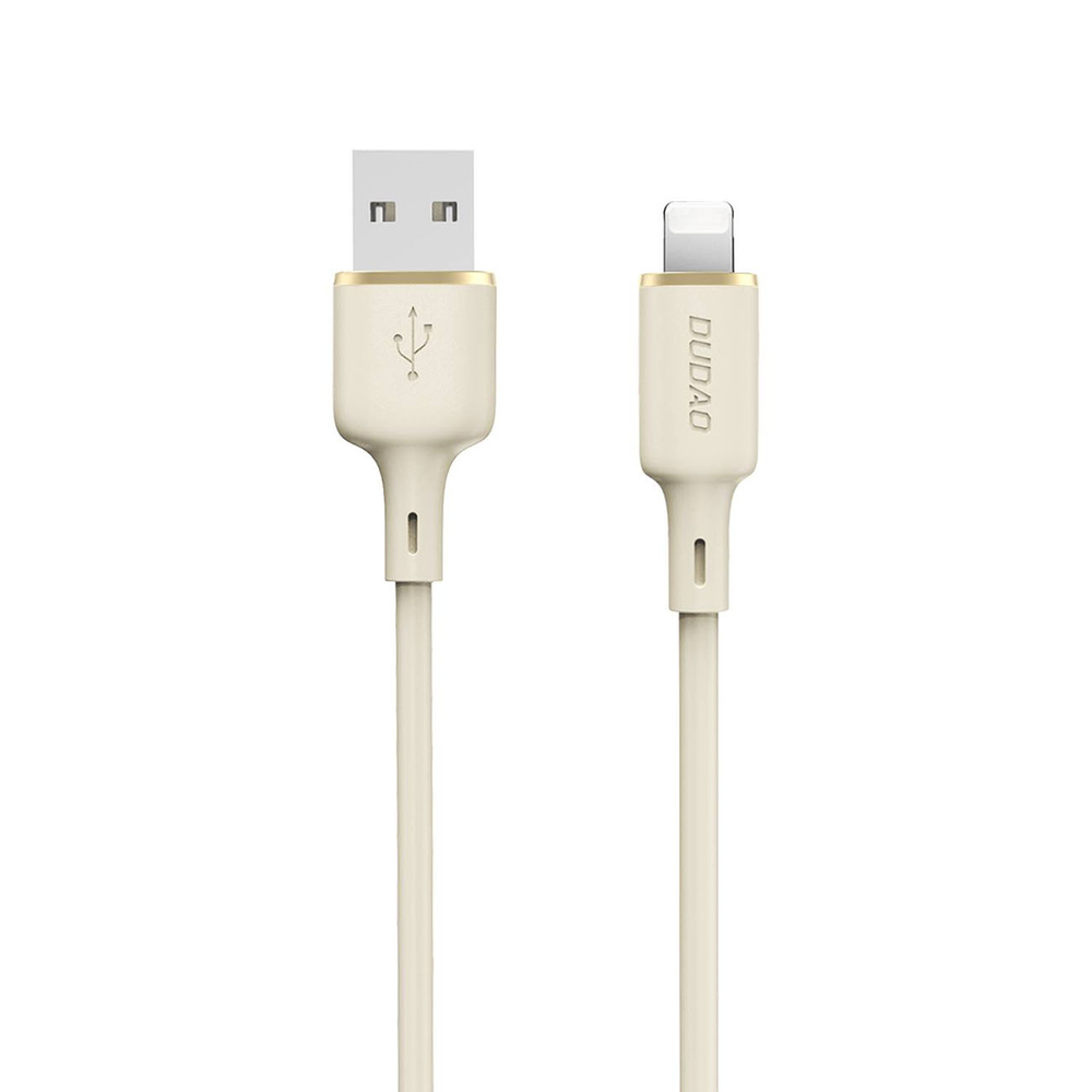 Dudao L7SL USB / Apple Iphone Lightning Data Charging Cable, 5A 1m, Beige
