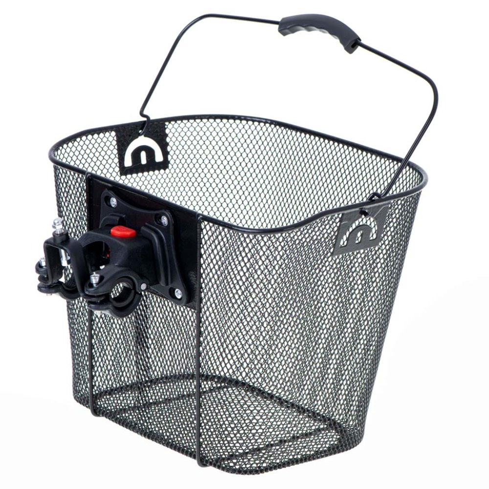 Front bicycle basket RALLEX, metal, click mount, black (2)
