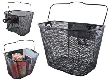 Bicycle Metal Basket, Black
