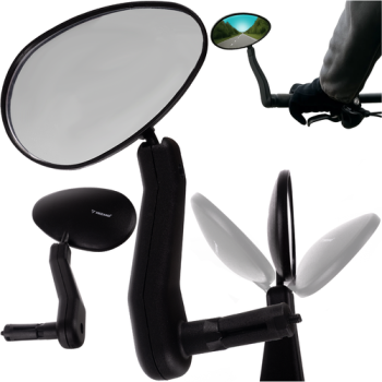 Trizand 25781 Adjustable Left Side Bicycle Mirror, Universal Fit