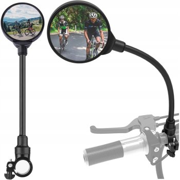 Bicycle Rear View Mirrors for 15-30mm Handlebar, Set of 2 Pcs