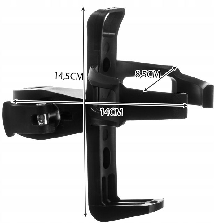 Bicycle Handlebar Water Bottle Bracket Holder, Black (7)