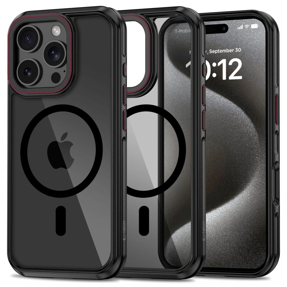 Apple iPhone 16 Pro 6.3'' Tech-Protect MagHybrid MagSafe Case Cover, Black