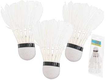 Feather Badminton Shuttlecocks 3 pcs.