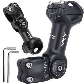 Adjustable A-head Bike Stem 110mm for 28.6/31.8mm, Black