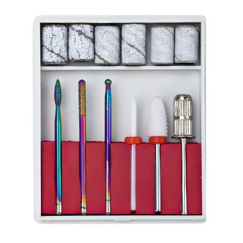 Nail Drill Bits Set 12 pcs for Acrylic Gel Nails Manicure Pedicure E-File