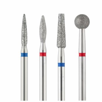Diamond Nail Drill Bits for Manicure and Pedicure, 4 Piece Set