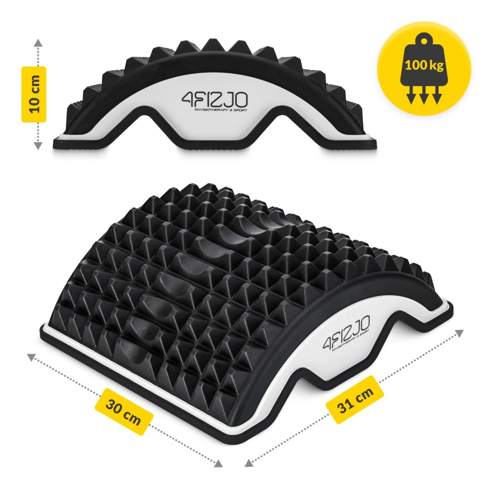 Back Stretcher and Posture Corrector 4FIZJO, black-grey (1)