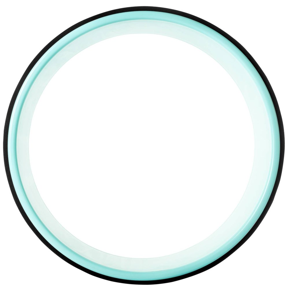 4Fizjo Dharma Yoga Pilates Exercises Wheel Ring Back Roller Stretcher, Turquoise (3)