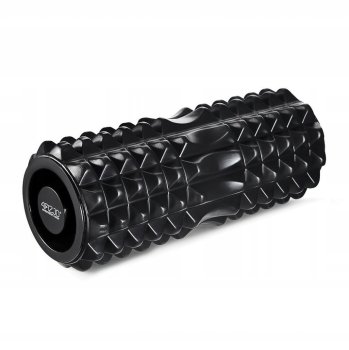 4Fizjo Yoga Fitness Massage Foam Roller for Muscle Relaxation - 33cm, Black