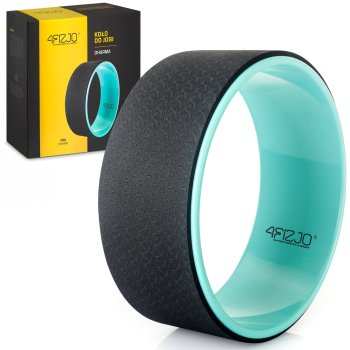 4Fizjo Dharma Yoga Pilates Exercises Wheel Ring Back Roller Stretcher, Turquoise