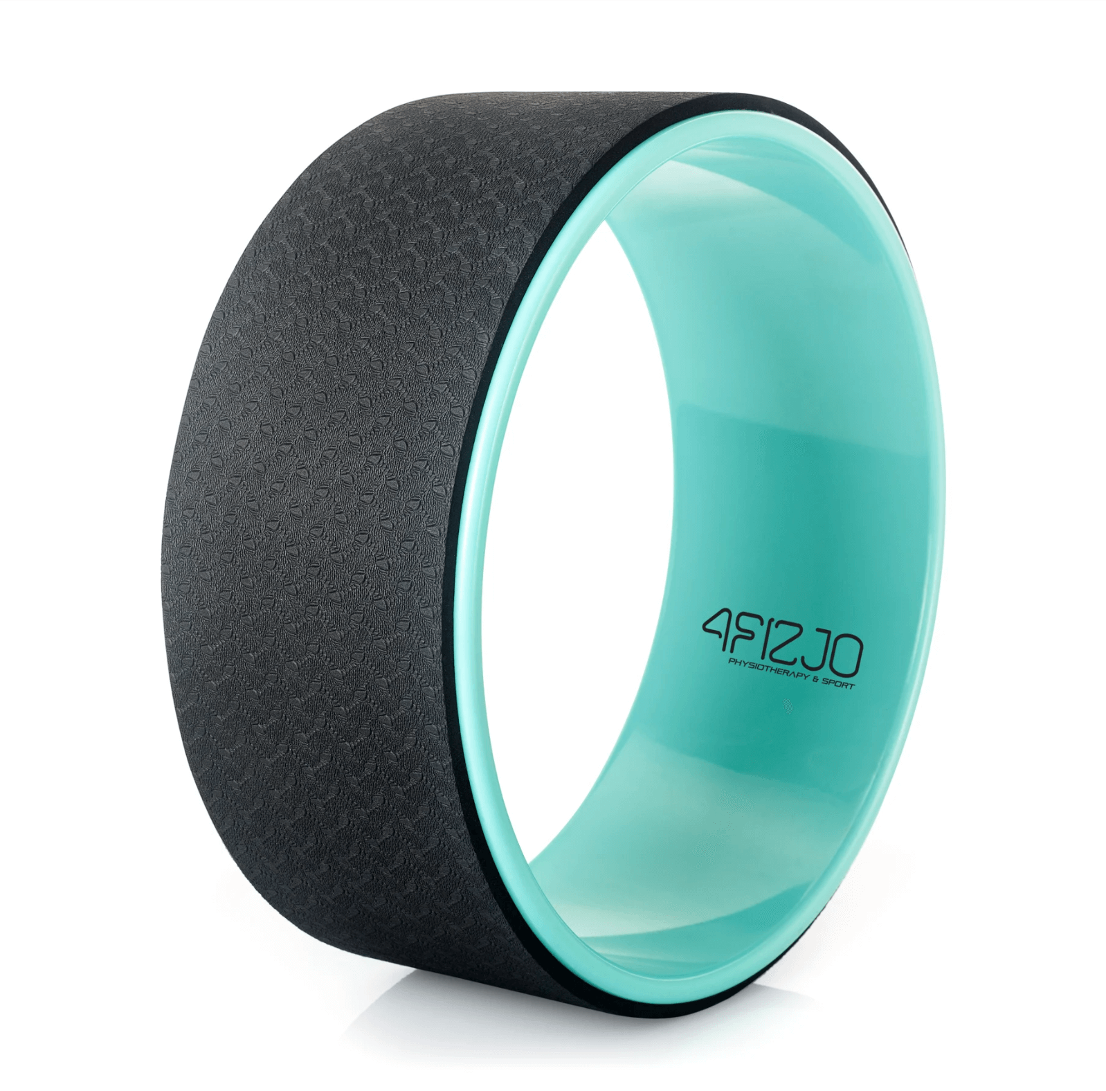 4Fizjo Dharma Yoga Pilates Exercises Wheel Ring Back Roller Stretcher, Turquoise (7)