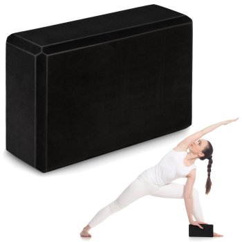 Neo-Sport Black Foam Yoga Block NS-962 - Lightweight & Durable Prop