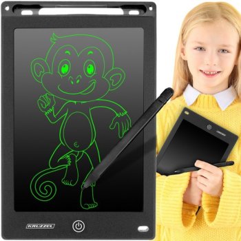 LCD Writing and Drawing Tablet for Kids 8.5" KRUZZEL 22454, Black