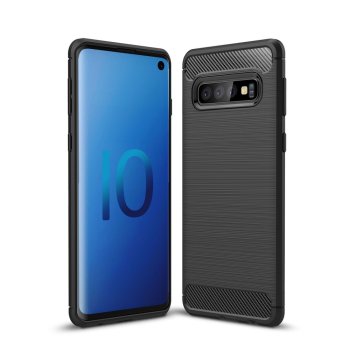 Samsung Galaxy S10 (G973F) Carbon Fiber TPU Case - Black