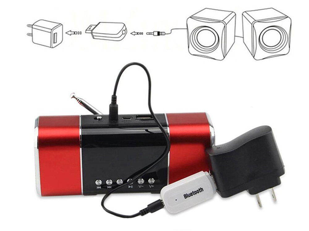 Bluetooth audio receiver with AUX 3.5mm and USB, black (2)