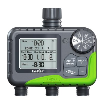3-Zone Hose Timer RainPoint ITV305 IP65 Waterproof