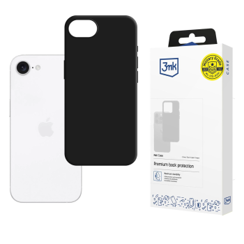 Apple iPhone 16e / 17e / SE (2025) 6.1'' 3MK Matt Case Cover, Black